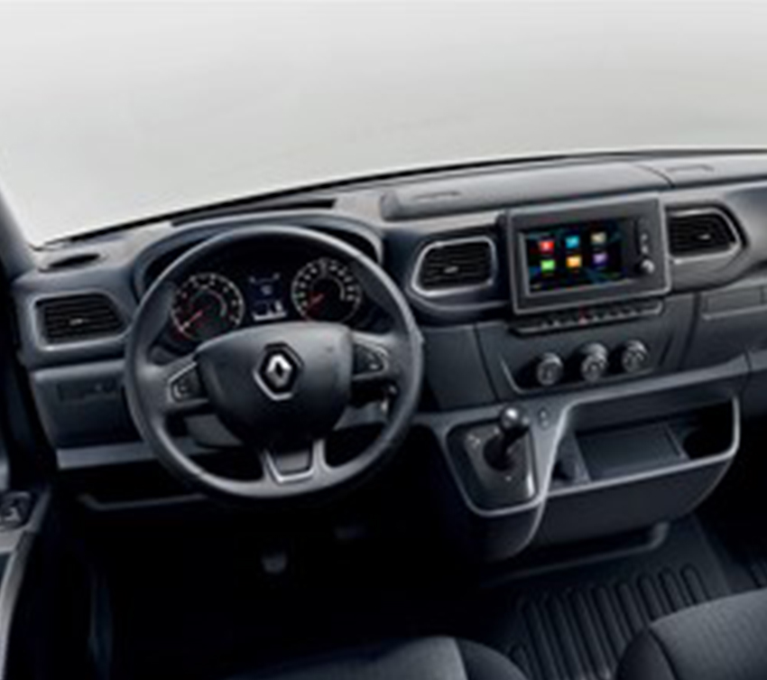 the interior of renault new master