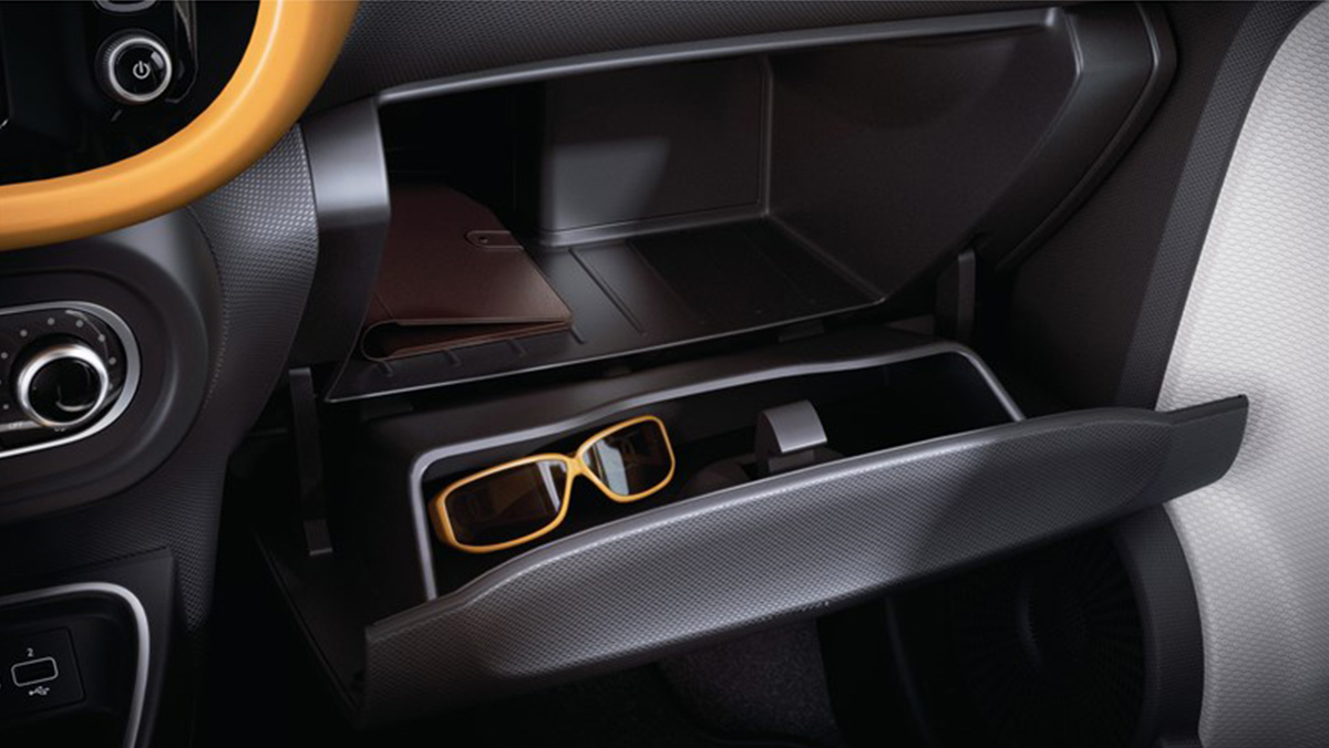 glove compartment of the renault twingo