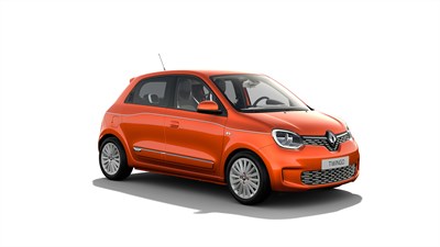 orange renault twingo car